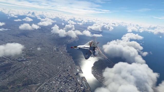 F-22 Raptor Thunderbird Jet Escort Service in MSFS2020 смотреть онлайн