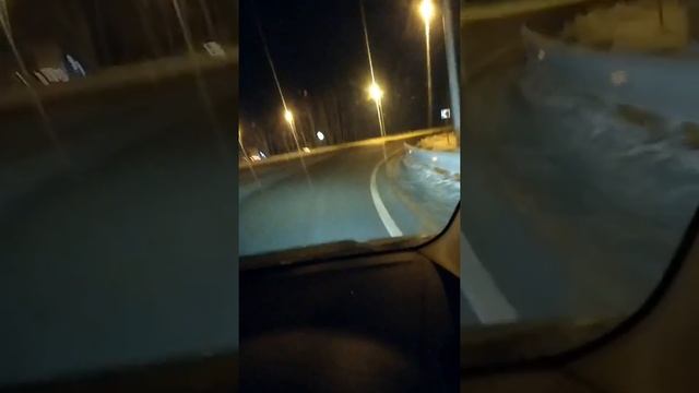 Дорога из Омска в Усть Ишим в ноябре / Через Тюкалинский тракт / смотреть онлайн