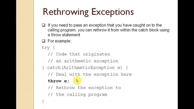 (Lesson 17) Exceptions in Java Programming, OOP смотреть онлайн