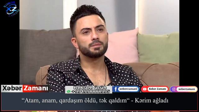 “Atam, anam, qardaşım öldü, tək qaldım“ - Kərim ağladı смотреть онлайн