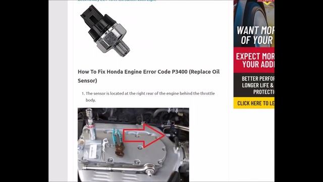 How To Fix Honda Engine Error Code P3400 смотреть онлайн