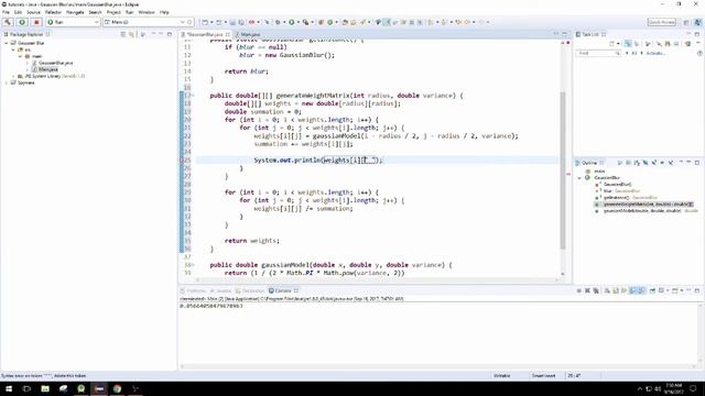 How to make a Gaussian Blur with Java | Ep. 002 | Making Gaussian Weights смотреть онлайн