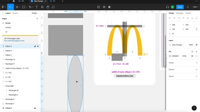 RECREATE The McDONALDS LOGO in FIGMA (Tutorial) смотреть онлайн