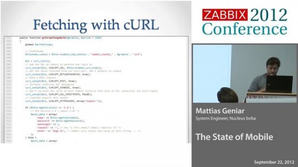 Zabbix: Presenting the "Mobile Zabbix" web application (2012)