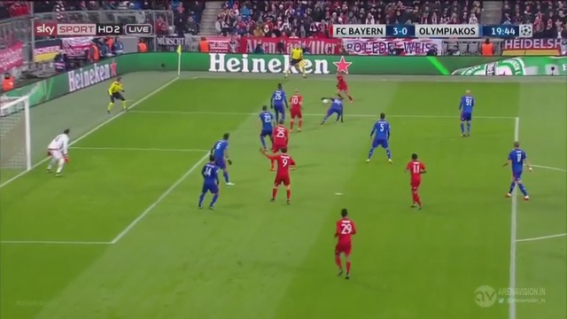 Bayern Munich 4-0 Olympiakos (C1) Champions League 2015 смотреть онлайн