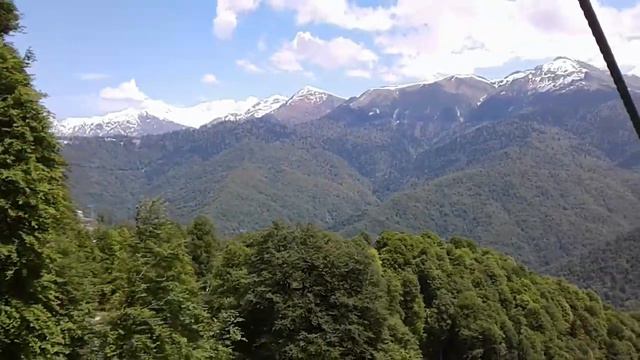 Г.Сочи , Красная Поляна , Роза Хутор . Открытый фуникулер смотреть онлайн