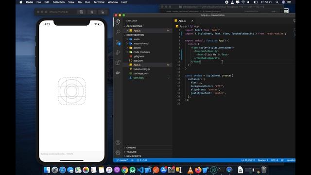 Expo React Native Tutorial Basic 4 Button android & ios смотреть онлайн
