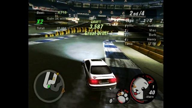 Need For Speed Underground 2 Honda Civic (30 Drift Race) смотреть онлайн