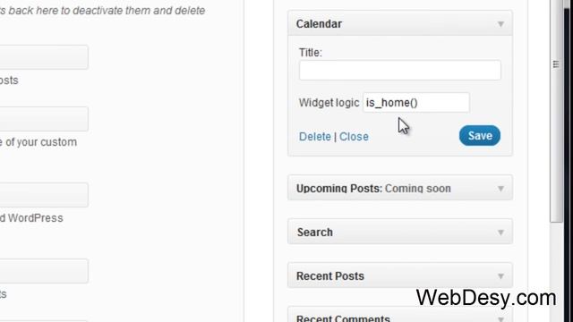 How to set up the Widget Logic plugin for WordPress - WebDesy.com смотреть онлайн