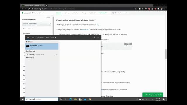 How to Install MongoDB Community Edition on Windows смотреть онлайн