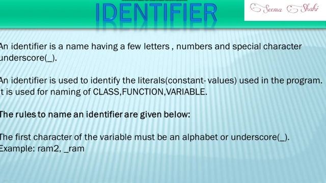 TOKEN and IDENTIFIER in PYTHON || PYTHON смотреть онлайн