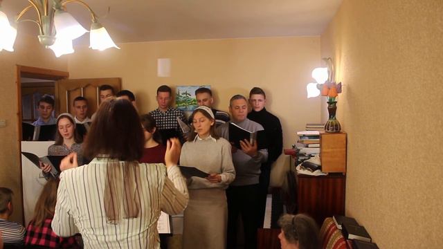 Хор. Вновь у Голгофы склоняюсь я. смотреть онлайн