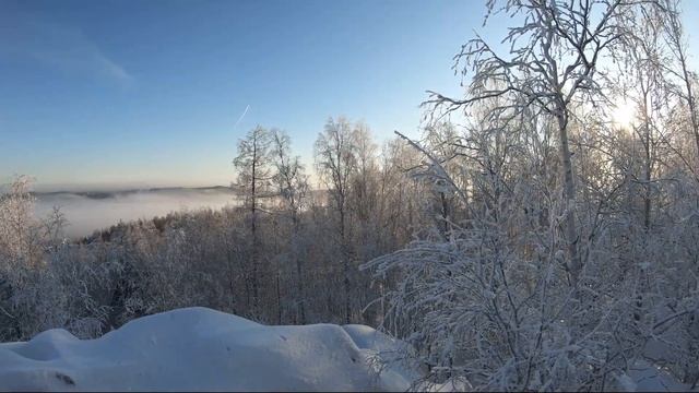 Средний Урал!гора Волчиха,Снежная сказка,выше облаков! смотреть онлайн