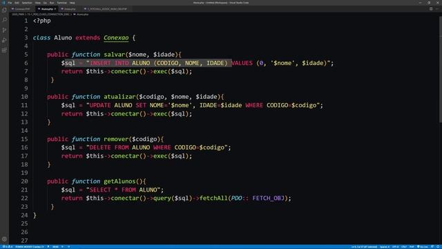 Funções do PDO - exec(), query(), PSR-1 смотреть онлайн