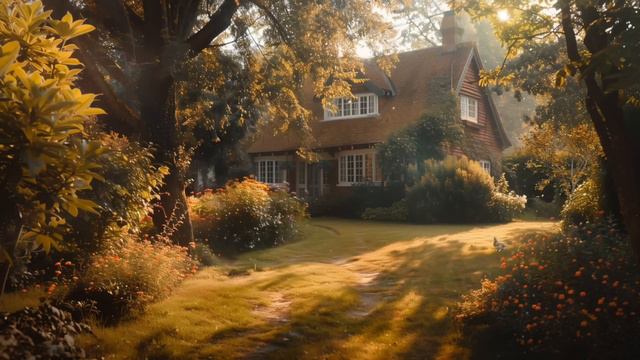 Summer Ambience 🌳ㅣRelaxing Birds Chirping & Golden Hour AmbienceㅣCottageCore Ambience
