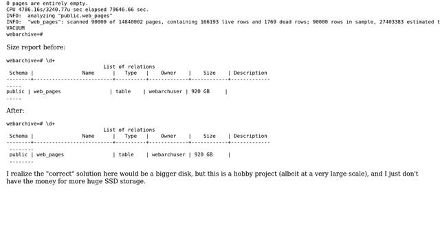 Databases: VACUUM did not reduce reported size of database? (3 Solutions!!) смотреть онлайн