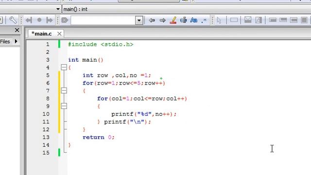 pattern- 12345 in C (Hindi) | Patterns in C | Pattern Program in C| lower triangular pattern in C смотреть онлайн