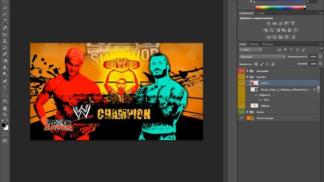 ▄▀▄WWE PSD▄▀▄ видео урок по фону Survivor Series 2013 смотреть онлайн