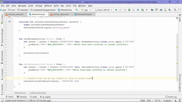 Create And Call Activity - Beginner Example смотреть онлайн