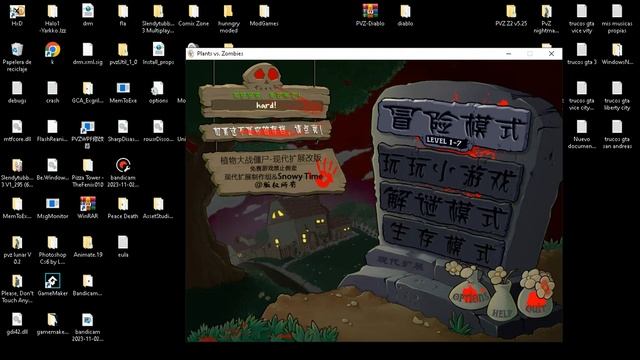 Plants vs Zombies 1 Horror Pak || Six months at the inferno Beta || Menu Concept смотреть онлайн
