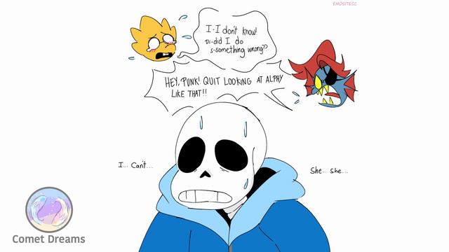 Staring At Your Ex│Undertale Comic Dub смотреть онлайн
