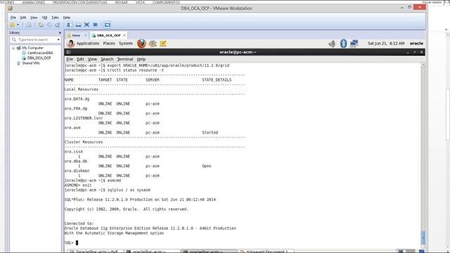 Adrian Castillo Mendoza, Creación de la BD Oracle 11G R2 con ASM смотреть онлайн