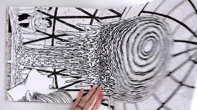 Uzumaki Coloring Book (Junji Ito) Flip Through смотреть онлайн