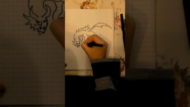 Первое видео?/Рисуем"Китайского дракона". смотреть онлайн