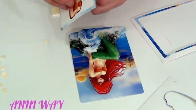 3D рамка своими руками Русалочка Ариэль 3D frame with your own hands the little Mermaid Ariel