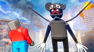 МУЛЬТЯШНАЯ МЫШЬ АТАКУЕТ ЛЕГО СИТИ! ВЫЖИВАНИЕ ПРОТИВ ОПАСНОГО SCP! КОШКИ МЫШКИ С SCP В BRICK RIGS