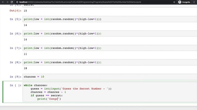Python for Beginners | L18: Guess The Number Game in Python | The Easy Concepts смотреть онлайн