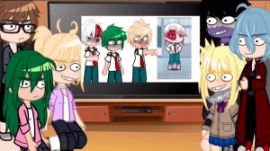 Pro Heroes LOV and parents react to Deku , todoroki and Bakugo || mha/bnha || Gacha || my AU ||