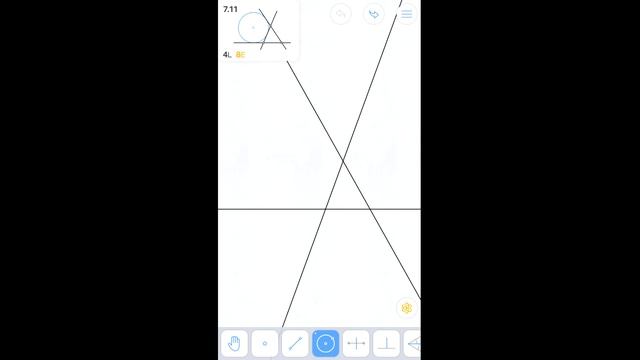Euclidea - 7. Эта (Eta) - 7.11 - Вневписанная окружность - 4 Stars смотреть онлайн