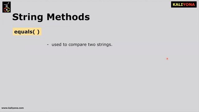 String Methods | String Operations | Examples | Core Java Tutorial | Kaliyona | In Kannada смотреть онлайн