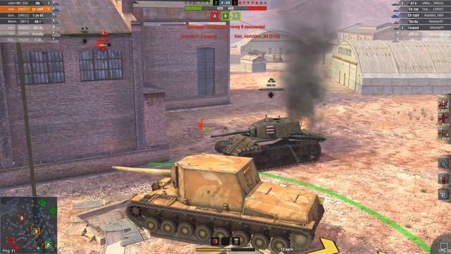 WOT Blitz: Мастер на СУ-100Y Фугасный Монстр круче КВ-2 смотреть онлайн