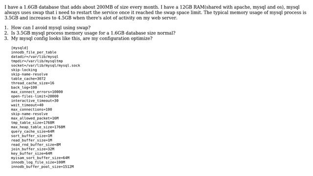 DevOps & SysAdmins: Mysql high memory usage and using swap смотреть онлайн