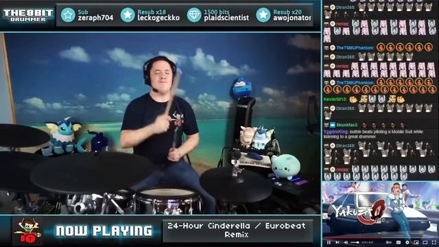 Drumming Along To 24-Hour Cinderella But It's Eurobeat смотреть онлайн