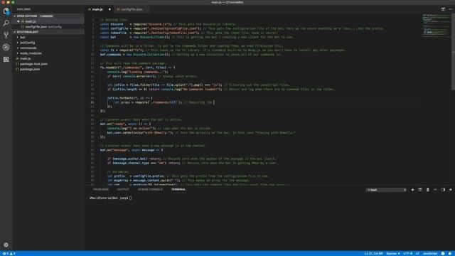 Discord.js Coding #2 - Command Handler. смотреть онлайн