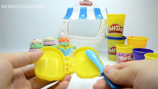 How to make Playdough Popsicle Ice Cream * Play Doh Sweet Shoppe Ice Cream Kids Toys смотреть онлайн