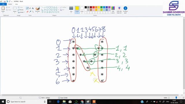 Star/Asterisk in "M" shape Python Pattern Programming. смотреть онлайн