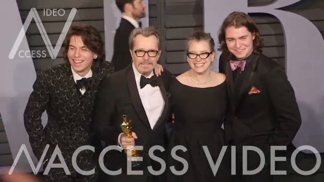 Gary Oldman At The Red Carpet Of The 2018 Vanity Fair Oscar Party