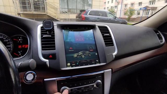 Бюджетная магнитола в стиле Tesla для максимальной комплектации Nissan Teana J32 смотреть онлайн