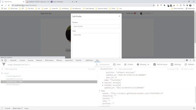 #7 Show User Info In Vue Component смотреть онлайн