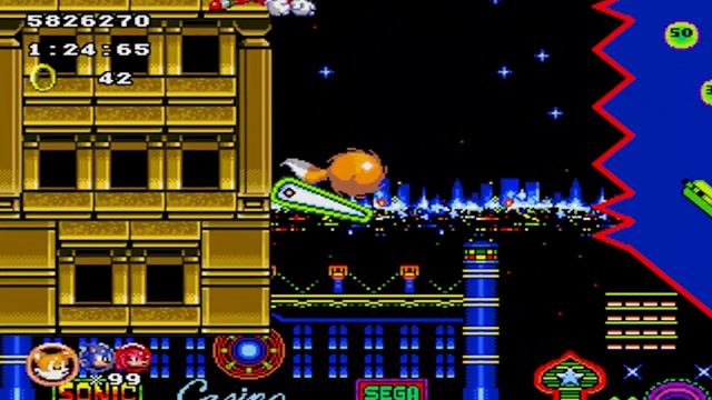 Sonic Classic Heroes (Jan 2022 Ver.): Part 10: Casino Night Zone (Team Hyper Sonic)