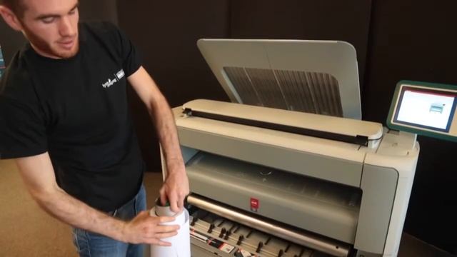 Oce Plotwave 350 How to Load the Paper Roll смотреть онлайн