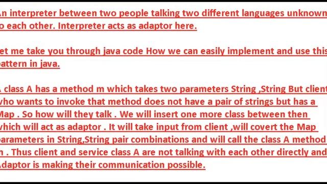 Adaptor Design Pattern in java смотреть онлайн