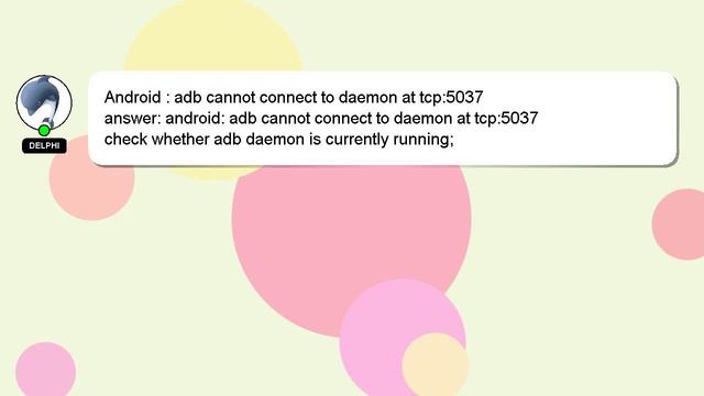Android : adb cannot connect to daemon at tcp:5037 смотреть онлайн