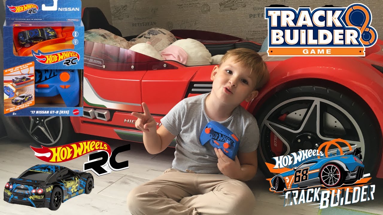 Hot Wheels RC Nissan GT-R. Гонки на треке Хот Висл. смотреть онлайн