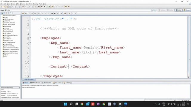 Basic tree Structure of XML || A Simple XML Document смотреть онлайн