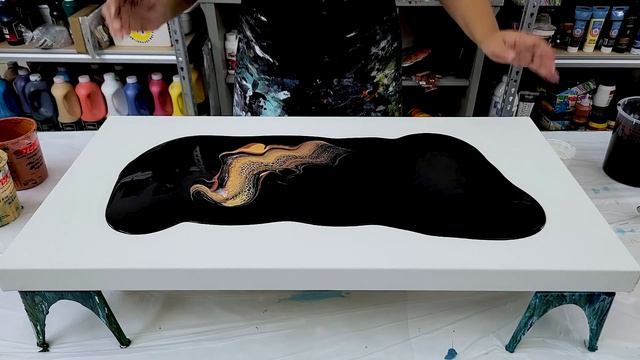 Minimalist Metallic Swipe With Bright Gold and Bronze! ~ Acrylic Pouring ~ Australian Floetrol смотреть онлайн